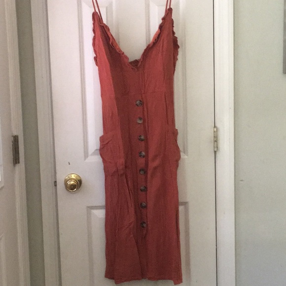 Dresses & Skirts - SheShow XL Pantone Burnt Orange “Cottage” Dress *NWOT*